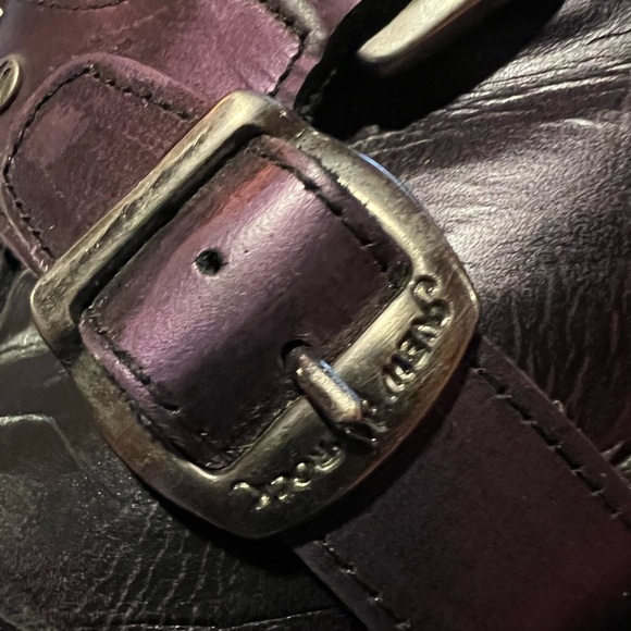 New Rock vintage Malitia size 37 in purple & silver. Leather, zipper inside. - Picture 5 of 8